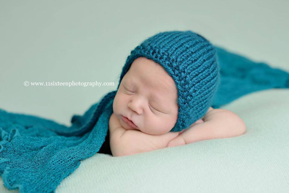 Teal Stretch Knit Baby Wrap - Beautiful Photo Props
