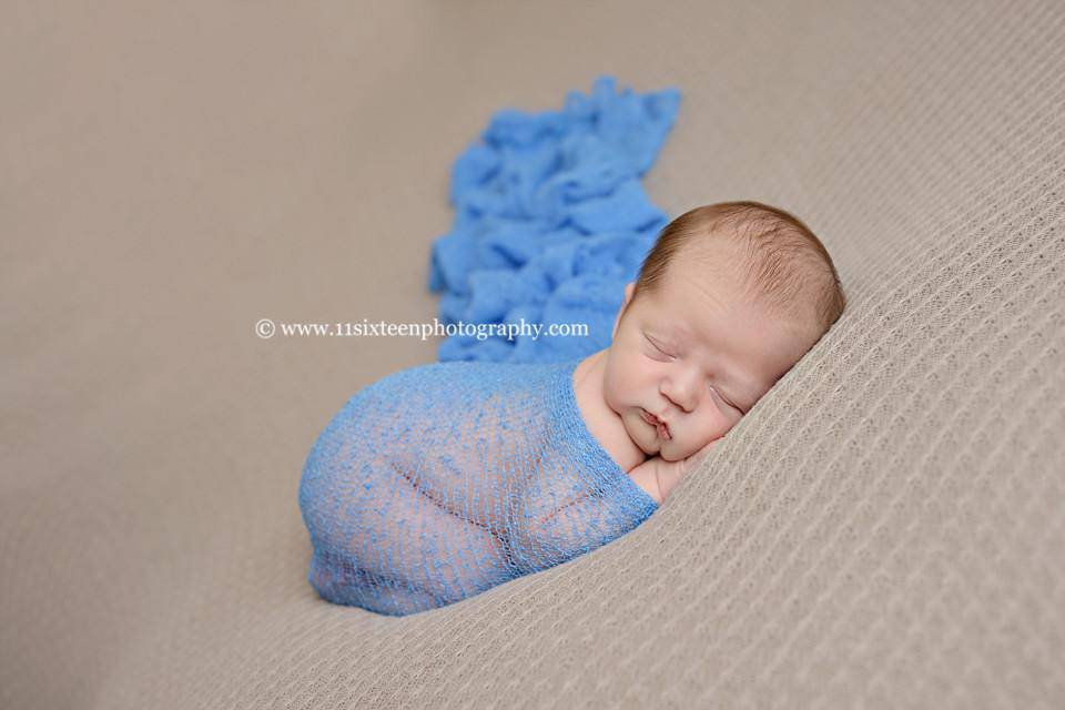 Cornflower Blue Stretch Knit Baby Wrap - Beautiful Photo Props