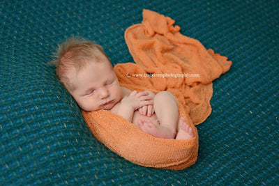 Guava Stretch Knit Baby Wrap - Beautiful Photo Props