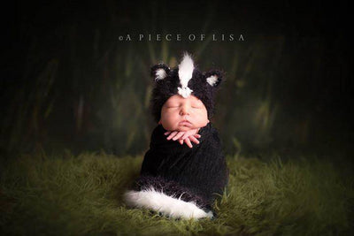 Olive Green Curly Alpaca Faux Flokati Fur Newborn Photography Prop - Beautiful Photo Props