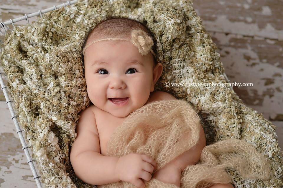 SET Beige Mohair Knit Baby Wrap and Headband - Beautiful Photo Props