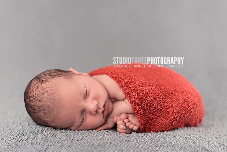 Copper Stretch Knit Newborn Baby Wrap - Beautiful Photo Props