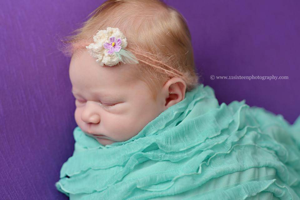 Mint Green Layering Ruffle Stretch Knit Wrap - Beautiful Photo Props