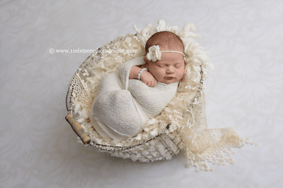 Cream Tassels Lace Newborn Baby Wrap Layer - Beautiful Photo Props