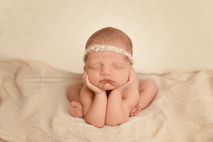 Cream Pearls Mohair Halo Tieback Headband - Beautiful Photo Props