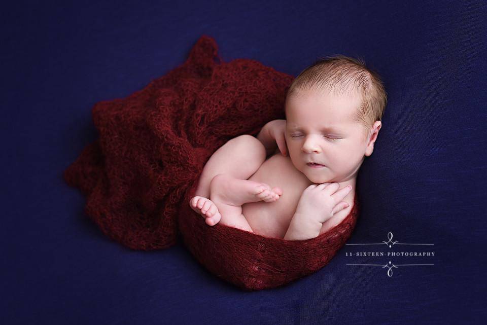 Burgundy Sunflower Mohair Knit Baby Wrap - Beautiful Photo Props
