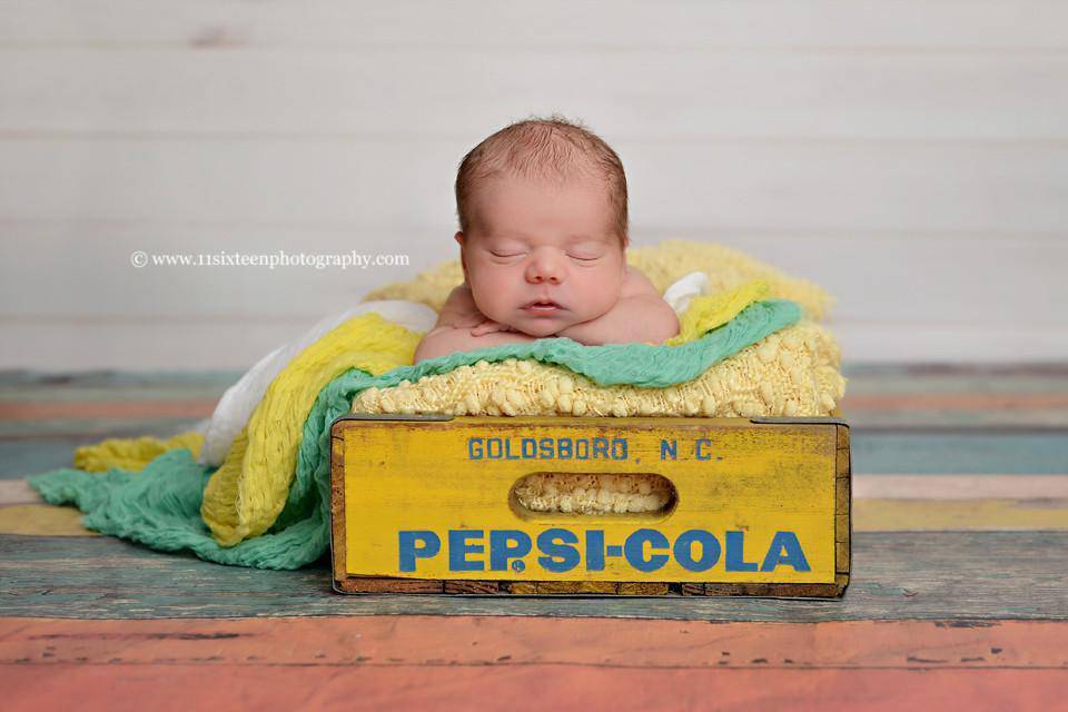 SET Mint Yellow and White Cheesecloth Baby Wraps - Beautiful Photo Props