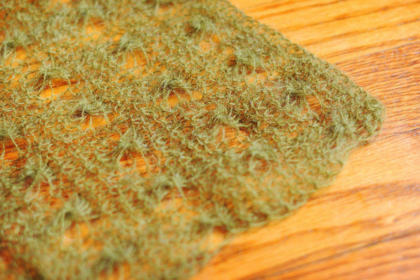 Olive Green Sunflower Mohair Knit Baby Wrap - Beautiful Photo Props