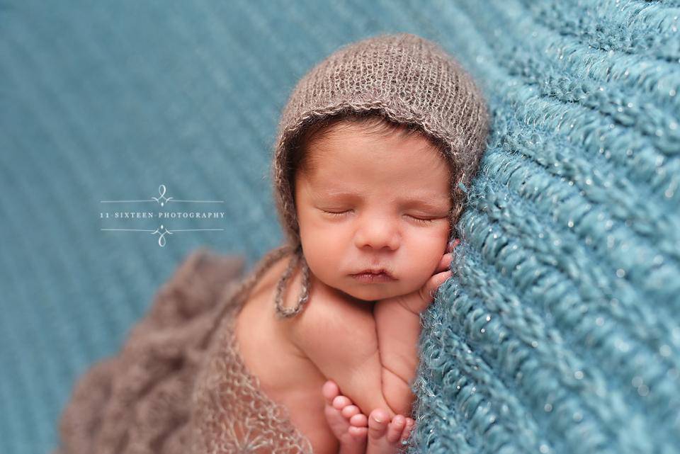 Toffee Brown Sunflower Mohair Knit Baby Wrap - Beautiful Photo Props