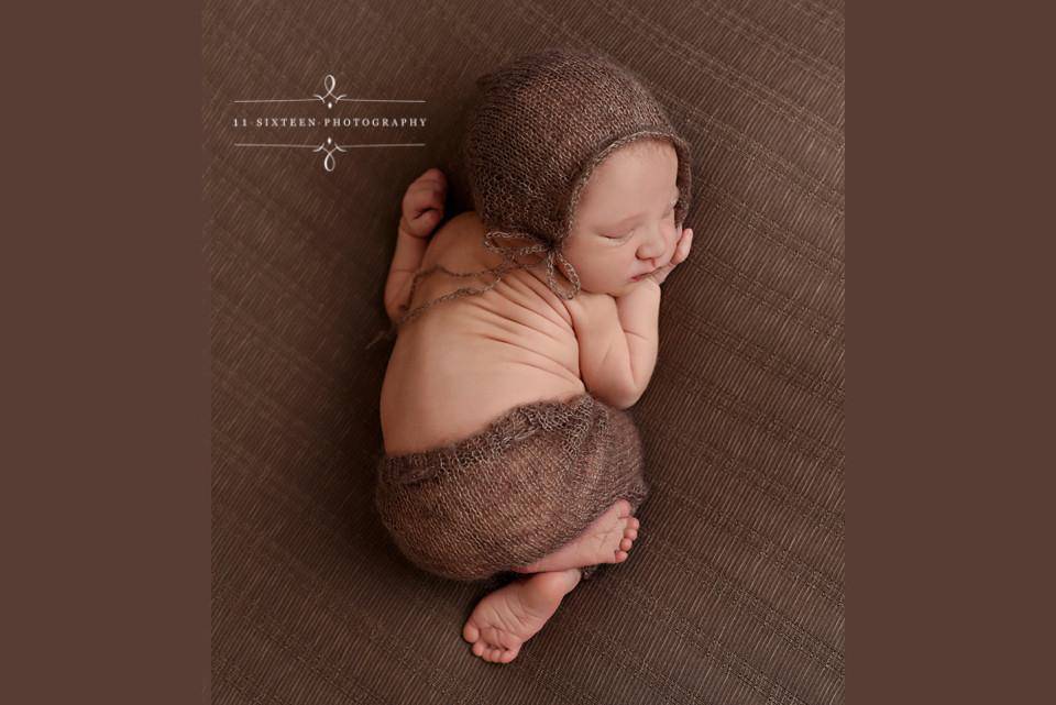 Toffee Brown Mohair Newborn Pants and Hat Set - Beautiful Photo Props
