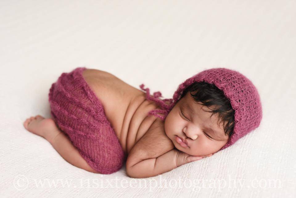 Raspberry Pink Ruffles Mohair Newborn Pants and Hat Set - Beautiful Photo Props