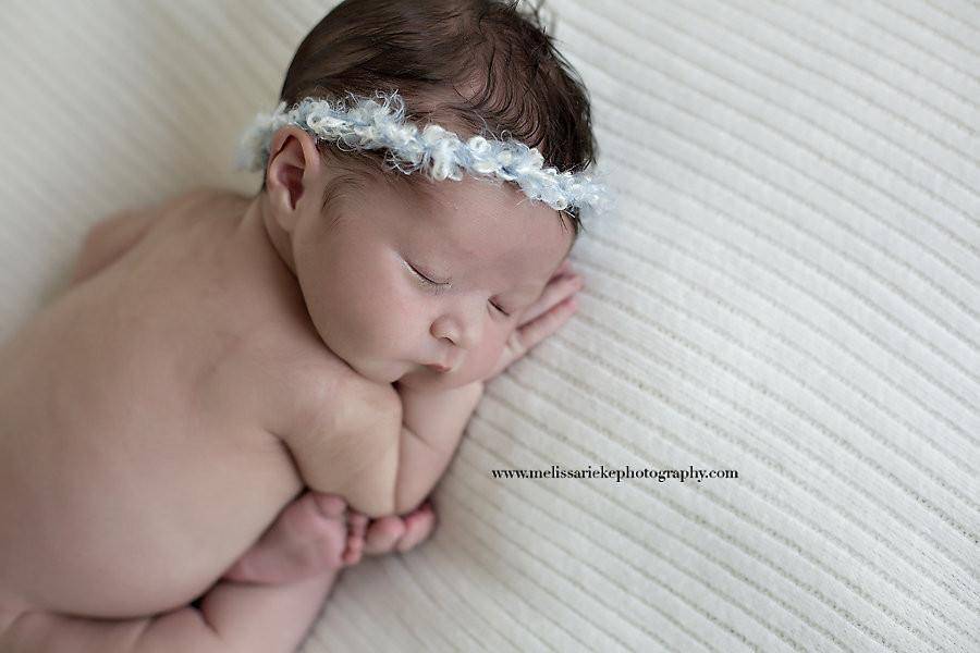 Blue Angora Halo Headband - Beautiful Photo Props