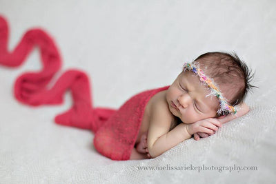 Pink Confetti Butterfly Halo Tieback Headband - Beautiful Photo Props