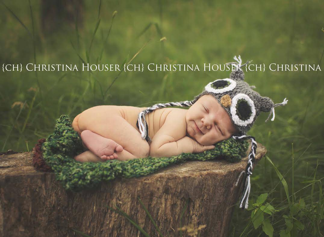 Forest Green Newborn Homespun Baby Blanket - Beautiful Photo Props