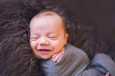 Pewter Grey Curly Alpaca Faux Flokati Fur Newborn Photography Prop - Beautiful Photo Props