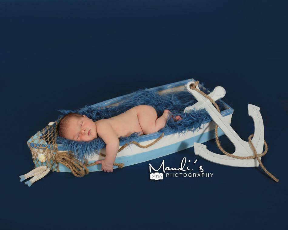 Blue Faux Flokati Alpaca Fur Rug Newborn Photography Prop - Beautiful Photo Props