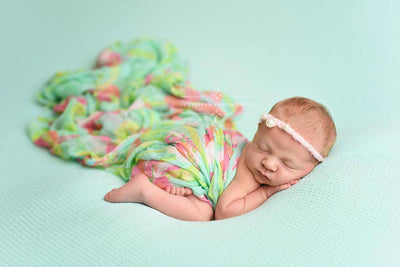 Blush Pink Triple Pearls Mohair Halo Tieback Headband - Beautiful Photo Props