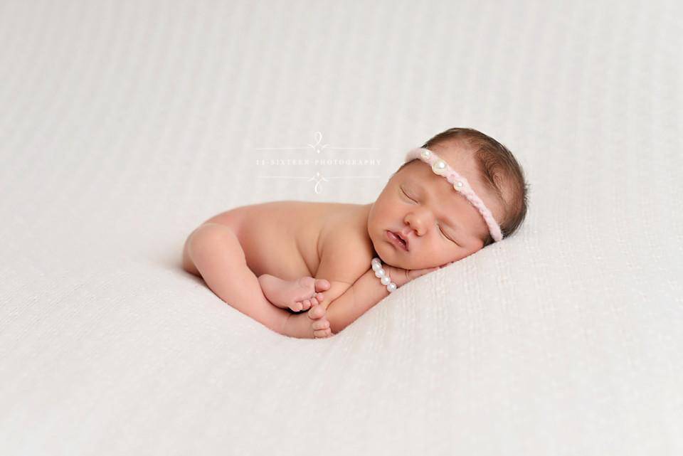 Blush Pink Triple Pearls Mohair Halo Tieback Headband - Beautiful Photo Props