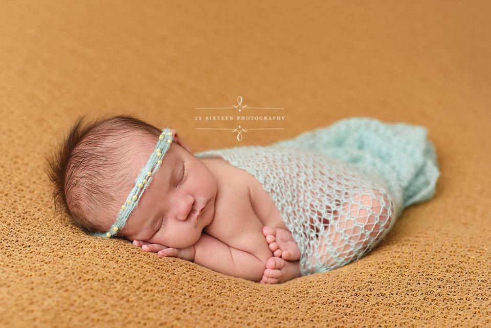 Baby Blue Pearls Mohair Halo Tieback Headband - Beautiful Photo Props