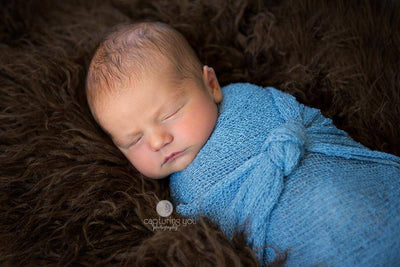 Brown Faux Flokati Fur Newborn Photography Prop - Beautiful Photo Props