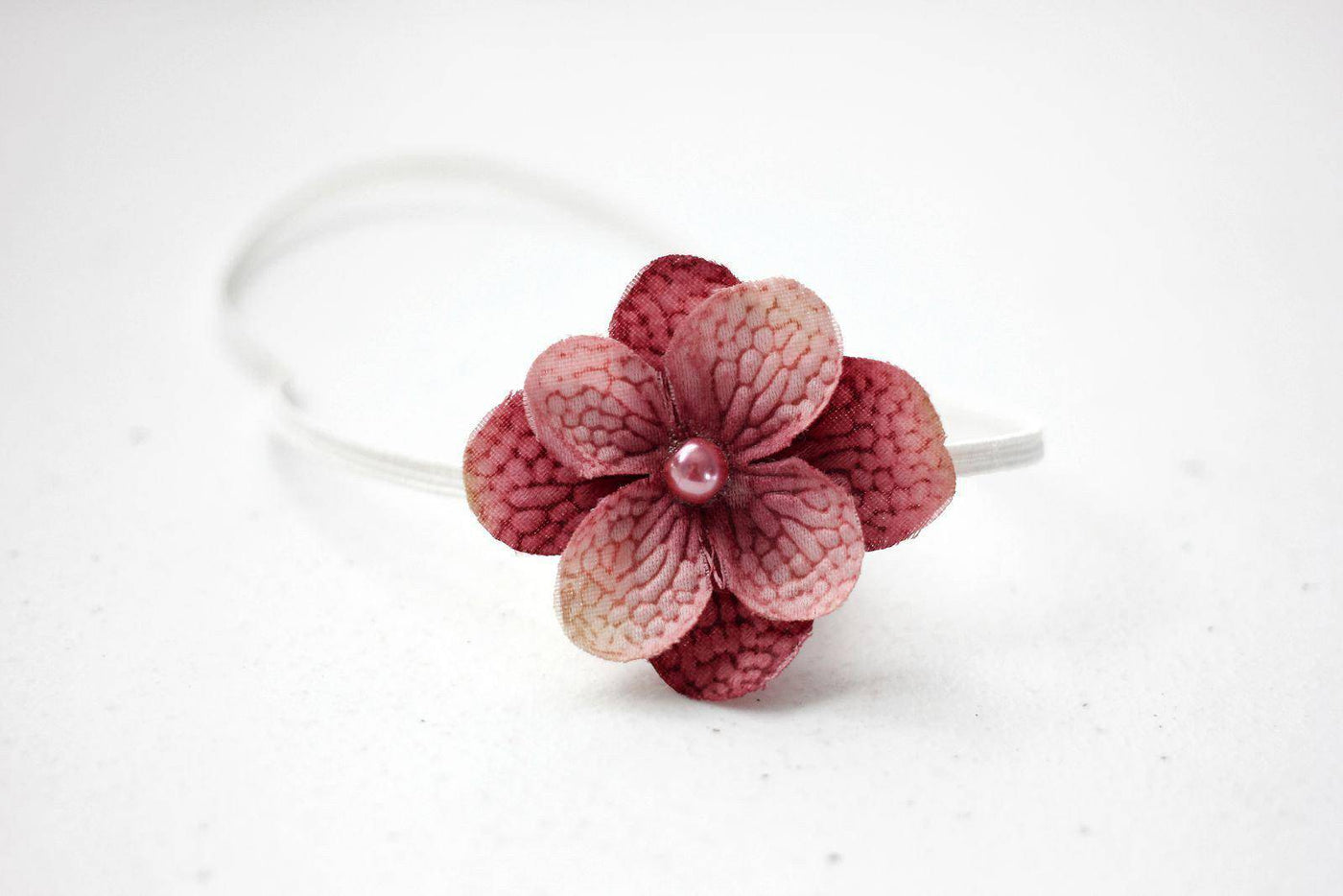Simple Rose Pink Flower Headband - Beautiful Photo Props