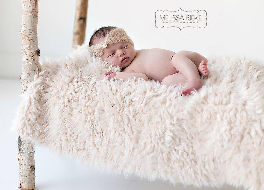 Cream Minkyak Faux Fur Photography Prop Rug - Beautiful Photo Props