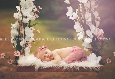Rose Pink Lace Pants and Lace Bow Mohair Headband - Beautiful Photo Props