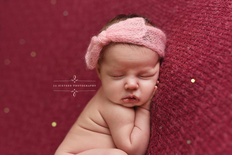 Beige Wide Bow Mohair Headband - Beautiful Photo Props