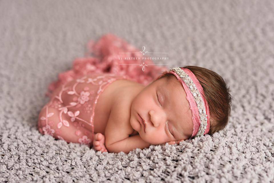 Rose Pink Flower Tassel Lace Wrap Newborn Swaddle - Beautiful Photo Props
