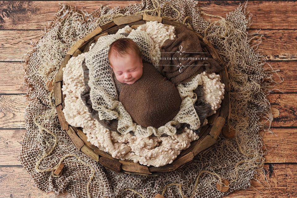 SET Soft Brown Stretch Knit Wrap and Cream Mohair Wrap - Beautiful Photo Props