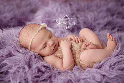 SET Beige Mohair Overalls Pants and Lace Pearl Headband - Beautiful Photo Props