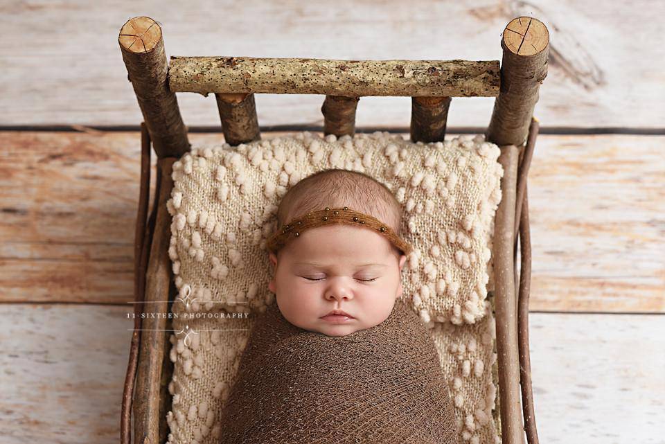 Chocolate Brown Pearls Mohair Halo Tieback Headband - Beautiful Photo Props