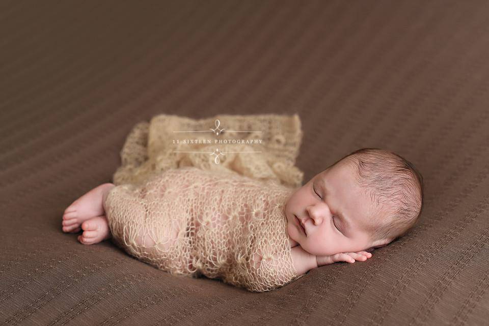 Beige Sunflower Mohair Knit Baby Wrap - Beautiful Photo Props