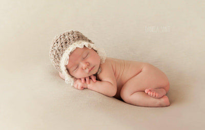 Prairie Newborn Lace Bonnet Hat - Beautiful Photo Props