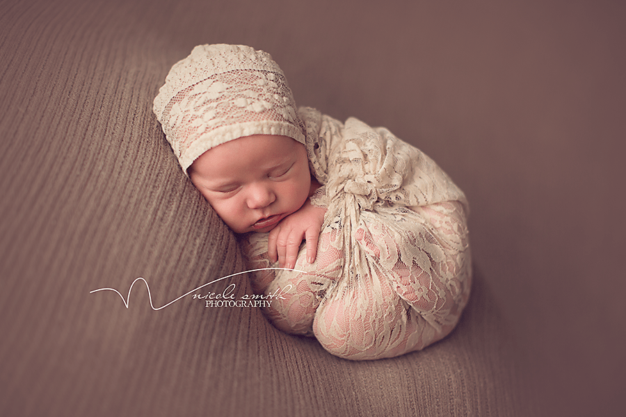 Beige Maternity to Newborn Stretch Lace Wrap - Beautiful Photo Props