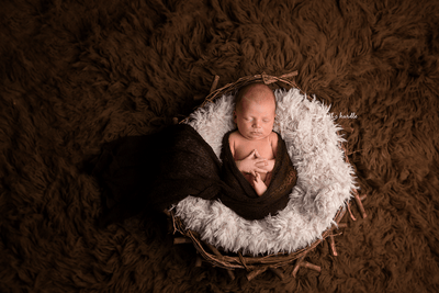 SET Dark Brown and Mellow Yellow Stretch Knit Wraps - Beautiful Photo Props