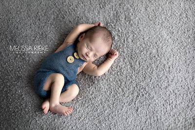 Beige Mohair Button Overalls Pants - Beautiful Photo Props