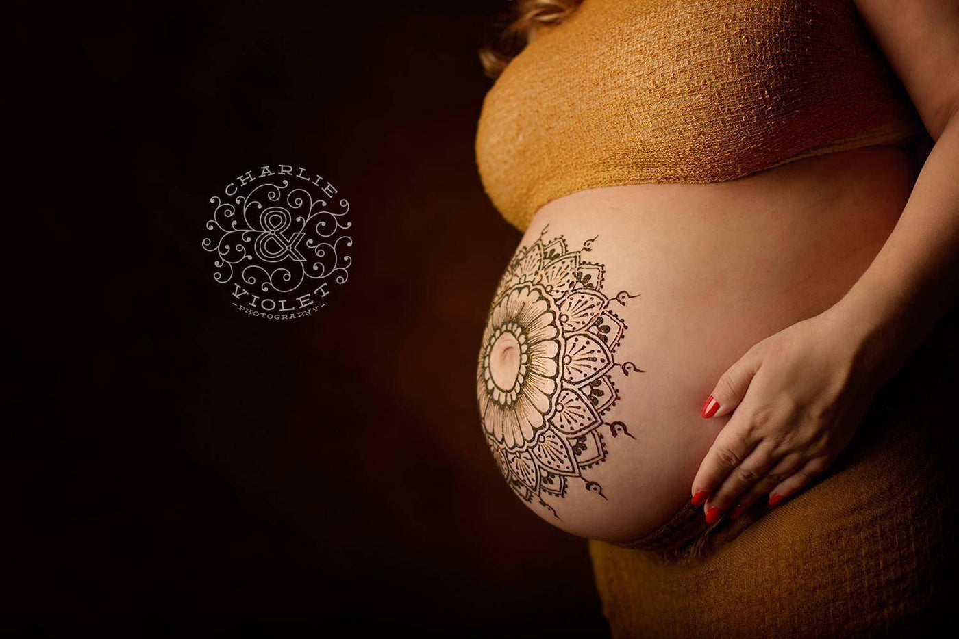 Stretch Knit Maternity or Baby Wrap in Goldenrod - Beautiful Photo Props