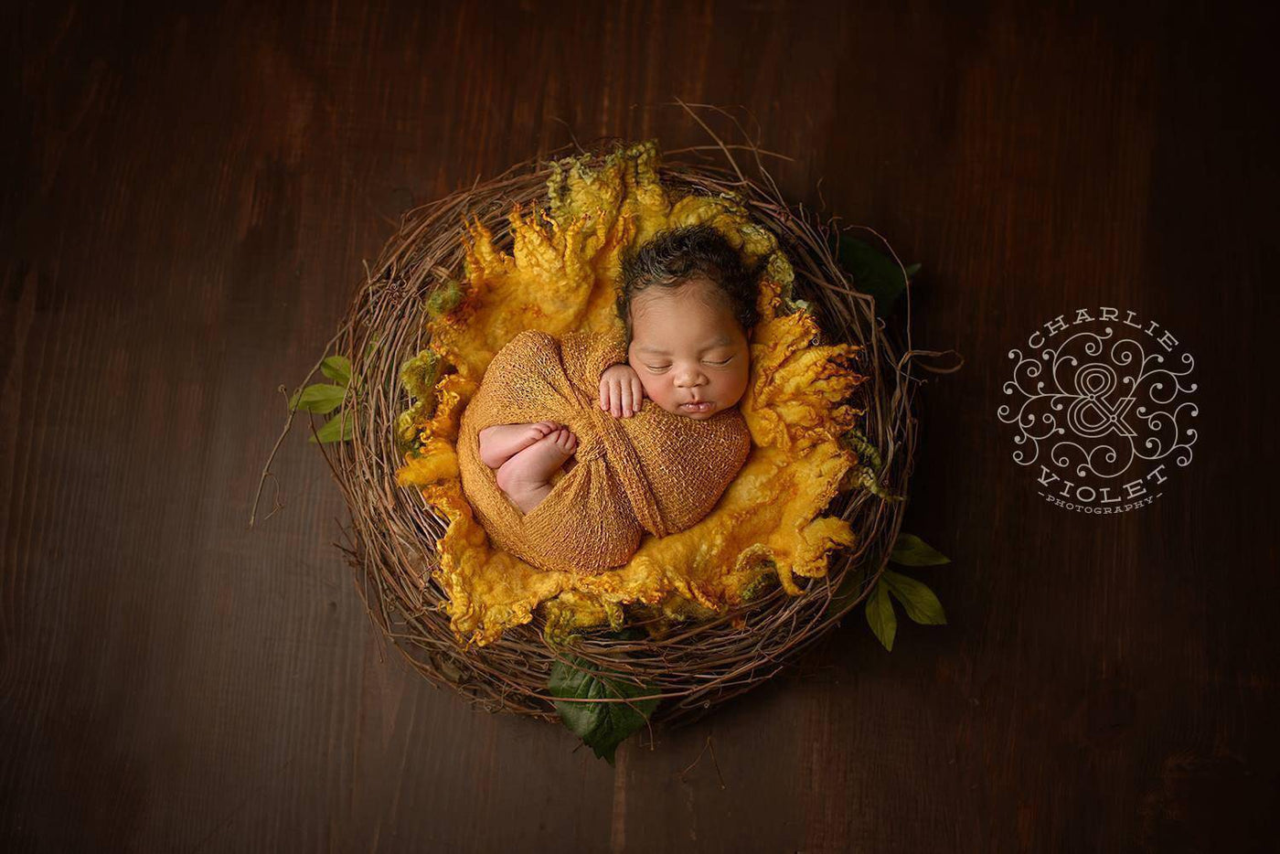 Stretch Knit Maternity or Baby Wrap in Goldenrod - Beautiful Photo Props