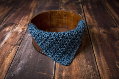 SET Chunky Thunder Blue and Goldenrod Yellow Cozy Newborn Baby Blankets - Beautiful Photo Props