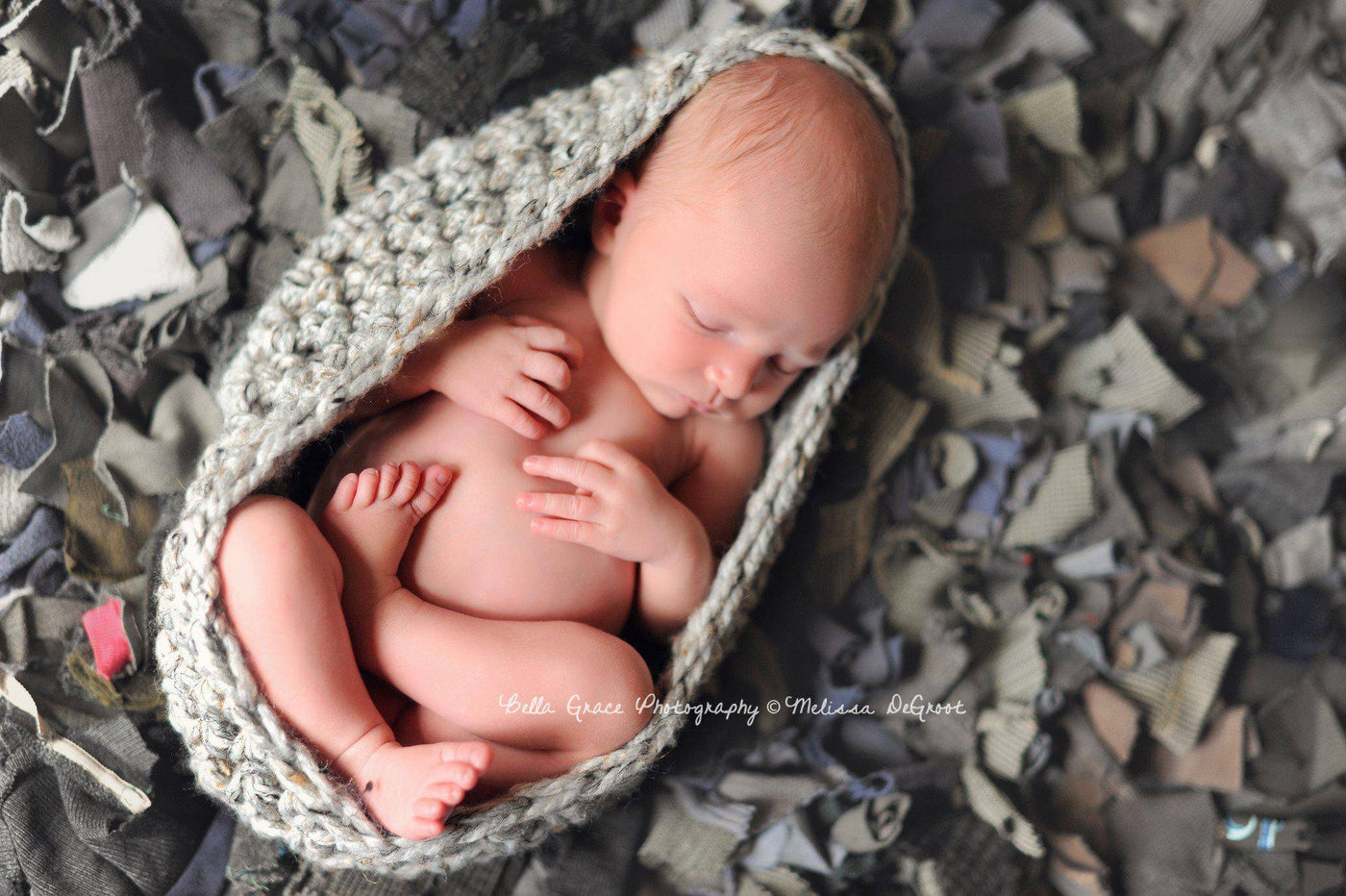 Mushroom Gray Chunky Baby Bowl - Beautiful Photo Props