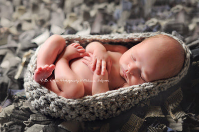 Mushroom Gray Chunky Baby Bowl - Beautiful Photo Props