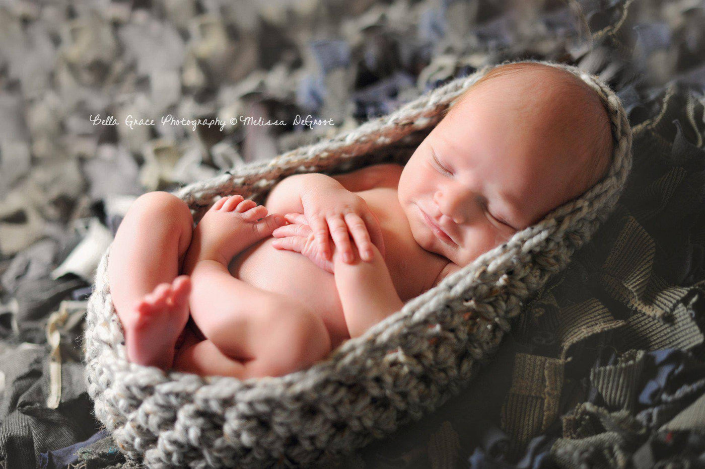 Mushroom Gray Chunky Baby Bowl - Beautiful Photo Props