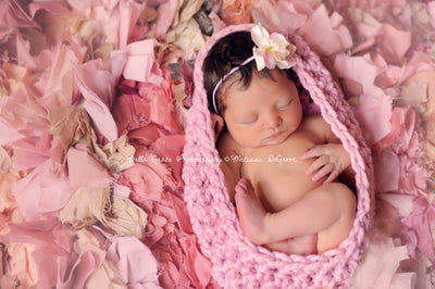 Blossom Pink Chunky Baby Bowl - Beautiful Photo Props