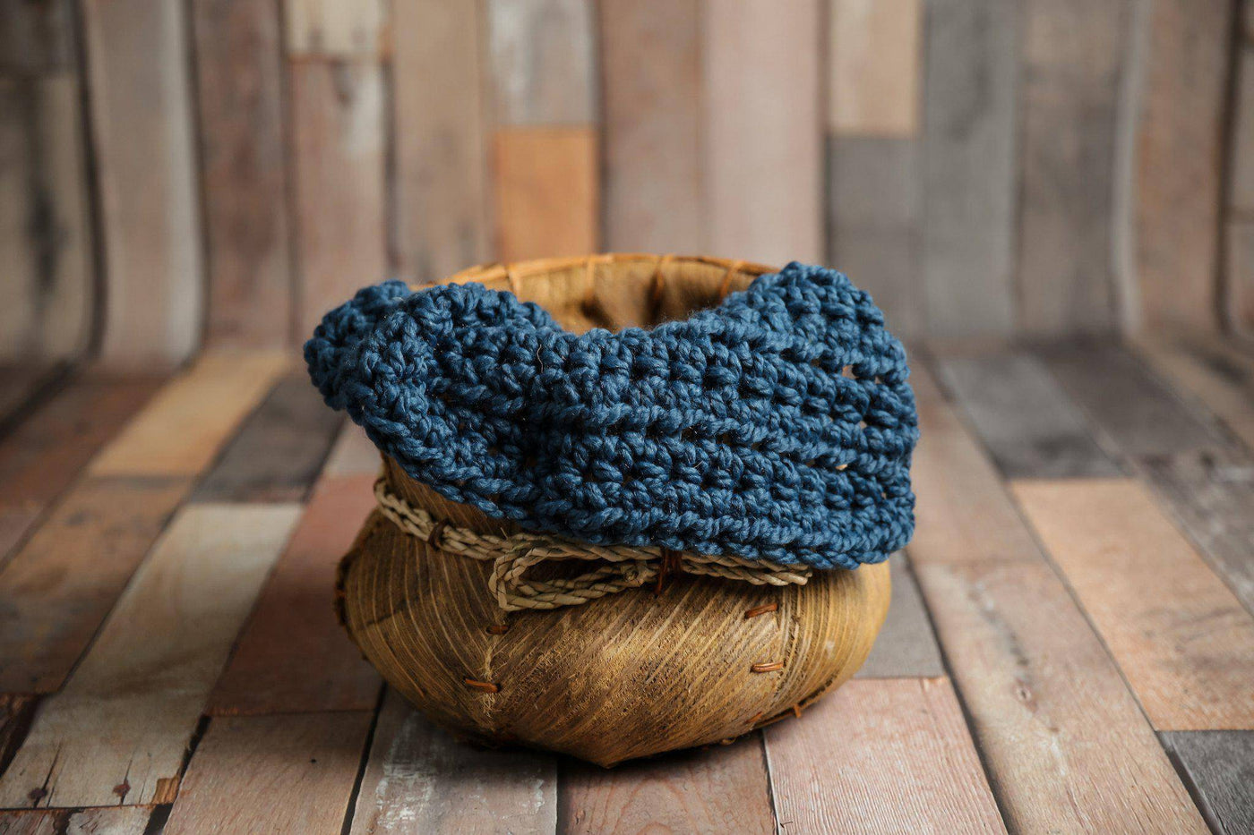 Denim Blue Newborn Baby Blanket - Beautiful Photo Props