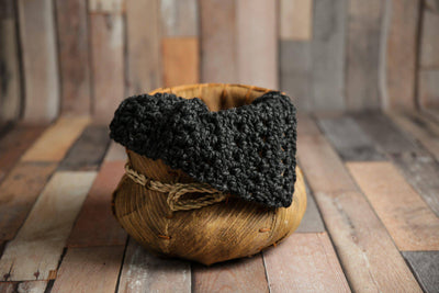 Charcoal Gray Newborn Baby Blanket - Beautiful Photo Props
