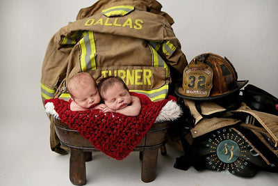 Cranberry Red Newborn Baby Blanket - Beautiful Photo Props