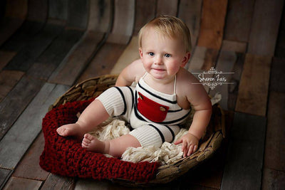 Cranberry Red Newborn Baby Blanket - Beautiful Photo Props