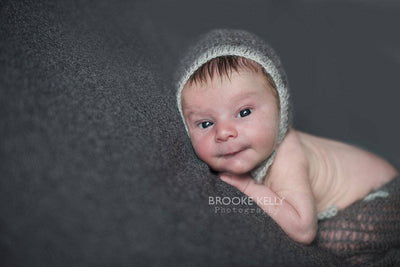 Pewter and Light Gray Two Toned Mohair Newborn Pants and Hat Set - Beautiful Photo Props