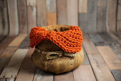 Pumpkin Orange Baby Blanket - Beautiful Photo Props